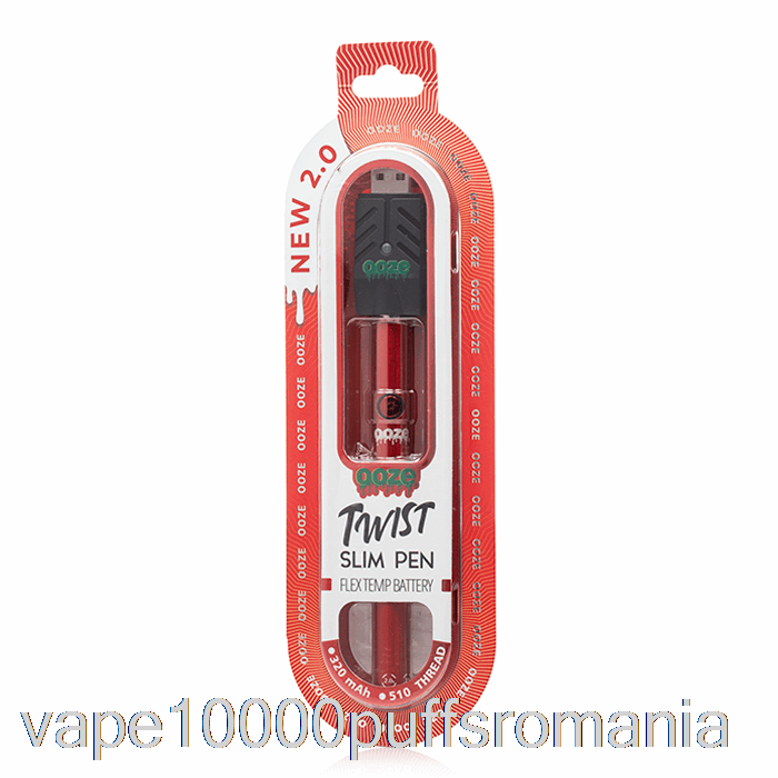 Vape Romania Ooze Slim Twist Pen 2.0 Flex Temp Baterie Roșu Rubin